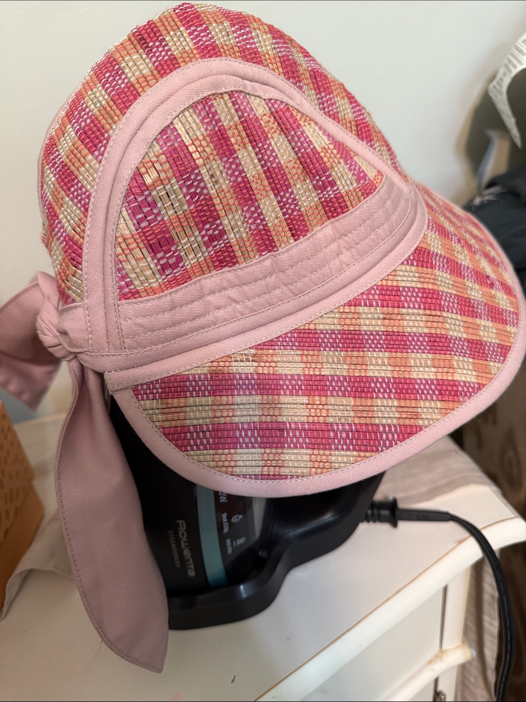 Nwot Lorna Murray Sunhat- Pink And Neutral Size M